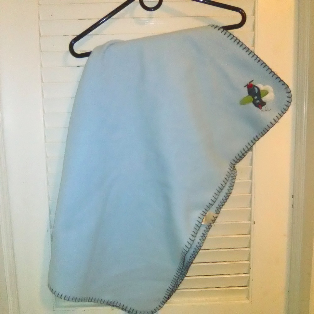 Garanimals Airplane Blue Baby Blanket Infants